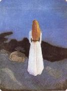 Edvard Munch The Lady in the seaside oil painting reproduction